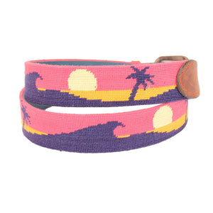 Sunset Surfing Needlepoint Belt by Parlour  - 3