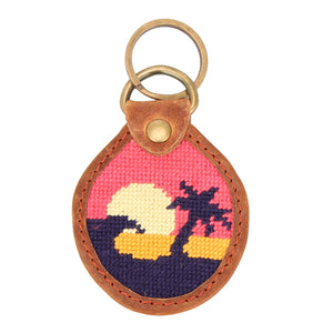 Sunset Surfing Needlepoint Key Fob by Parlour 