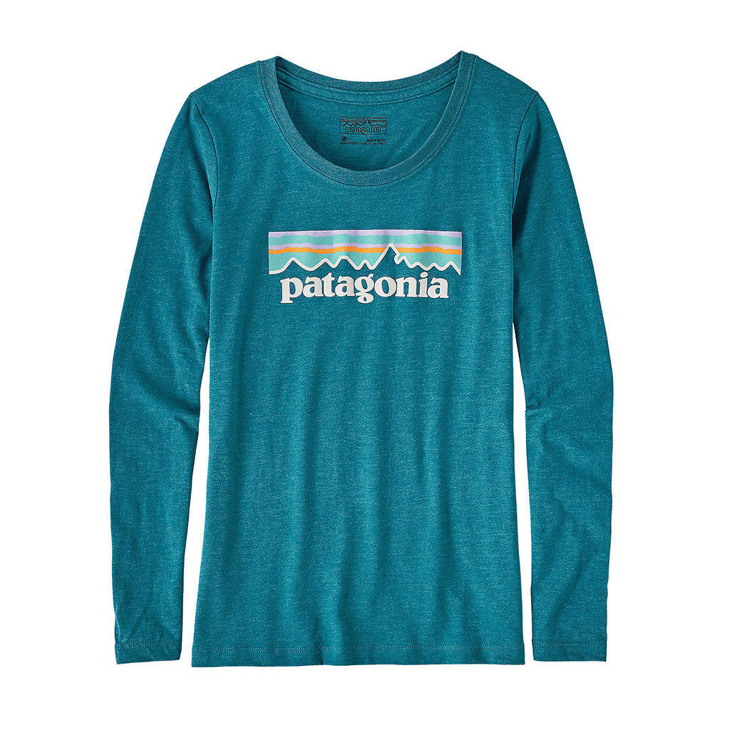 Patagonia  Girls' Long Sleeved Pastel Logo T-Shirt - Tide and Peak  Outfitters
