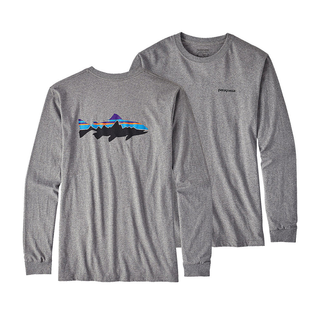 Patagonia | Men's Long Sleeved Fit Roy Trout T-Shirt - Tide