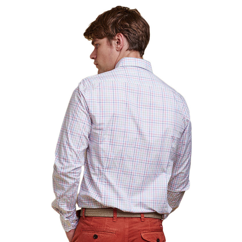 Patrick Tailored Fit Button Down in Pink by Barbour  - 2