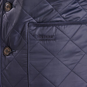Racer Quilted Jacket in Navy