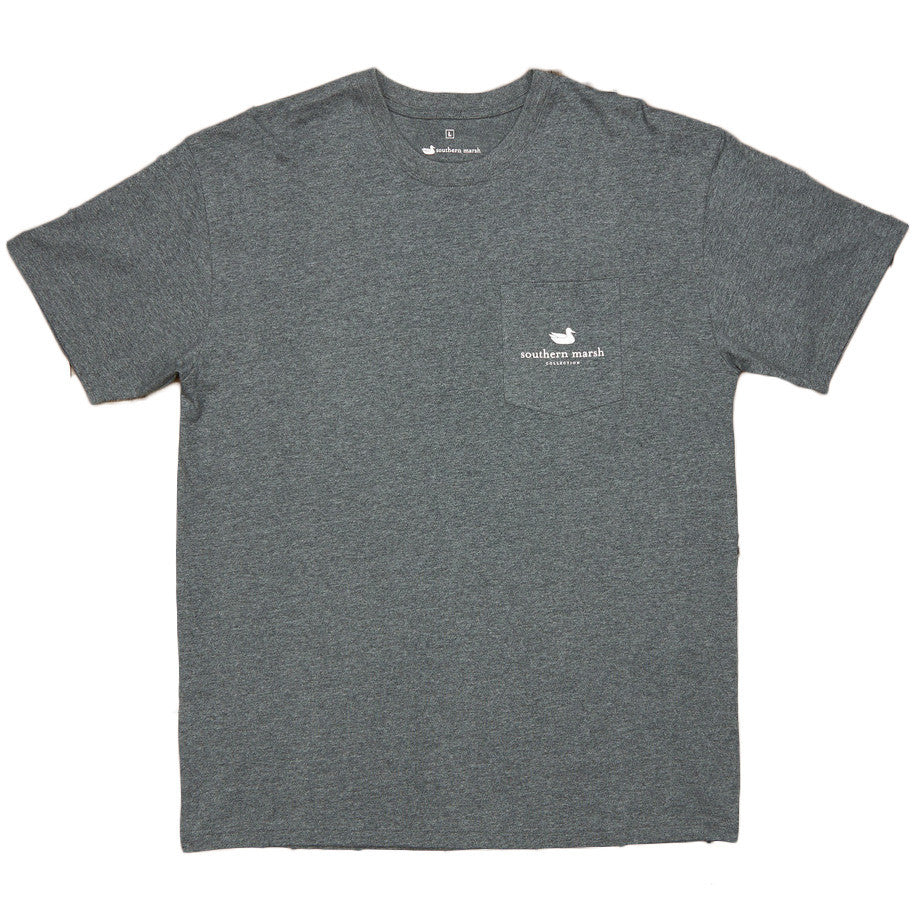 The South River Route Tee in Midnight Grey by Southern Marsh  - 3