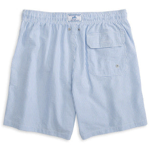 Seersucker Swim Trunks