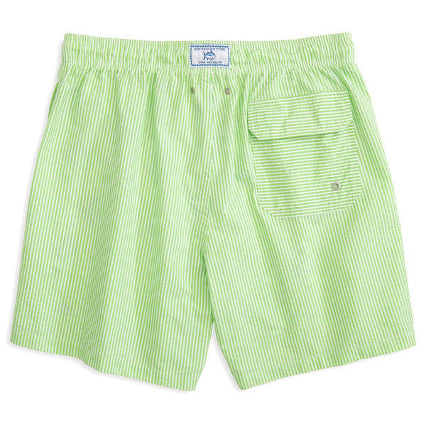 Seersucker Swim Trunks