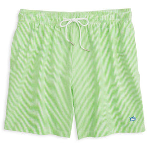 Seersucker Swim Trunks