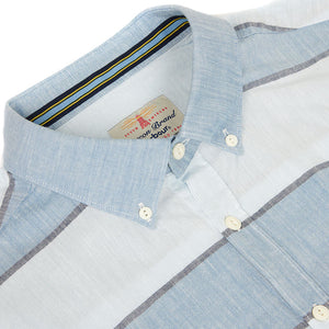 Short Sleeve Slim Fit Button Down in Chambray by Barbour  - 3