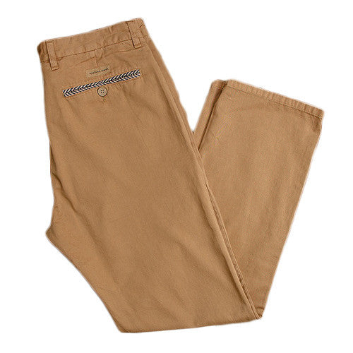 The Seawash Grayton Twill Pant in Khaki by Southern Marsh  - 3