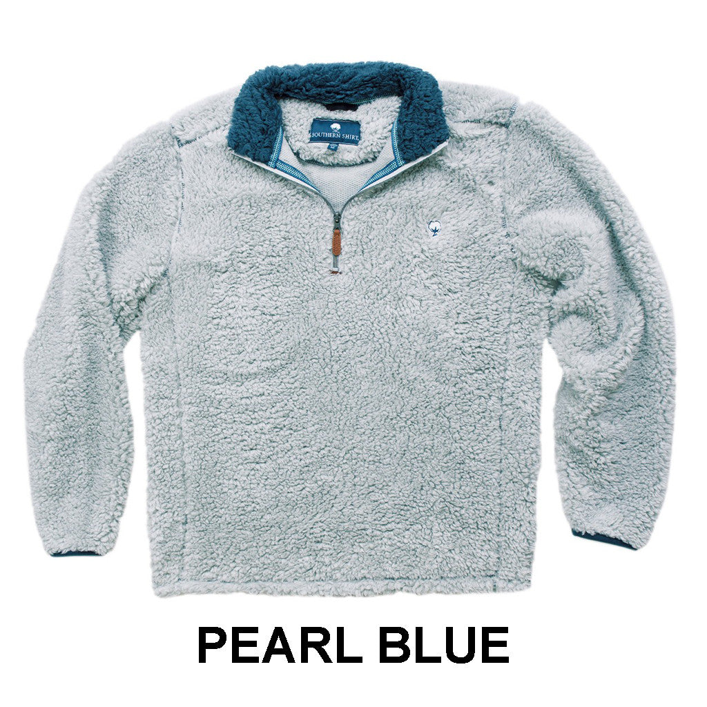 Blue sherpa sales pullover