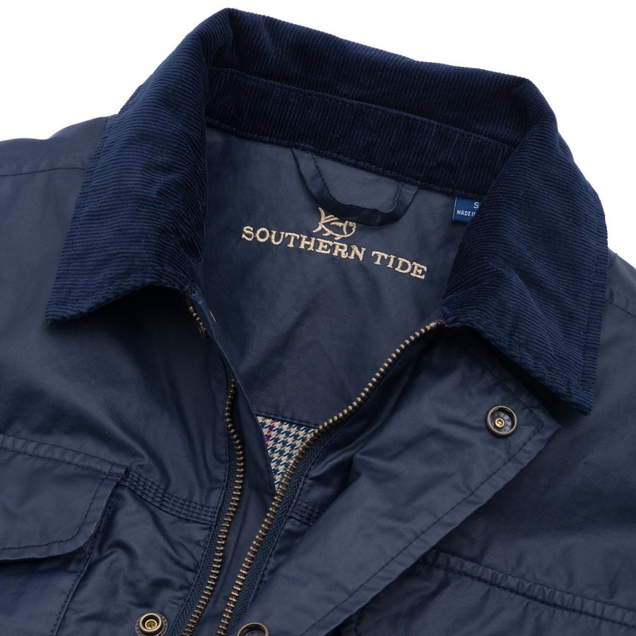 Maritime Wax Jacket in Blue Depths by Southern Tide  - 1