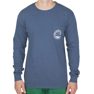 Stand Up Long Sleeve Tee Shirt in Midnight   - 2