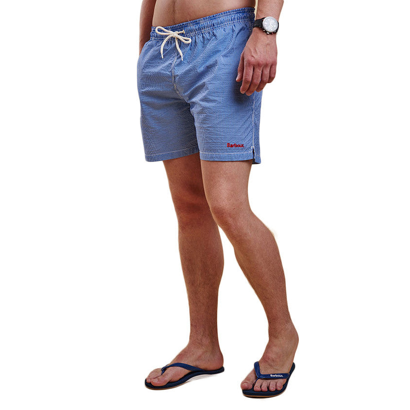 Striped Swimming Short in Blue by Barbour  - 1