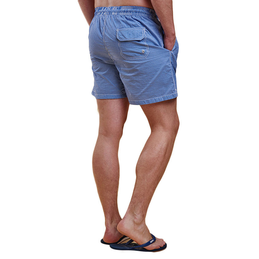 Striped Swimming Short in Blue by Barbour  - 3