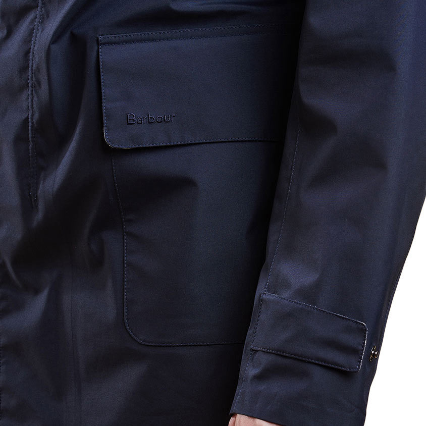 Tarbet Waterproof Rain Jacket in Navy by Barbour  - 4