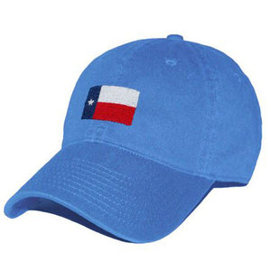 Texas Flag Needlepoint Hat in Royal Blue  