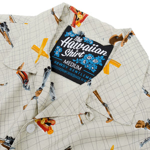 The Sharpshooter Hawaiian Shirt in Light Brown   
