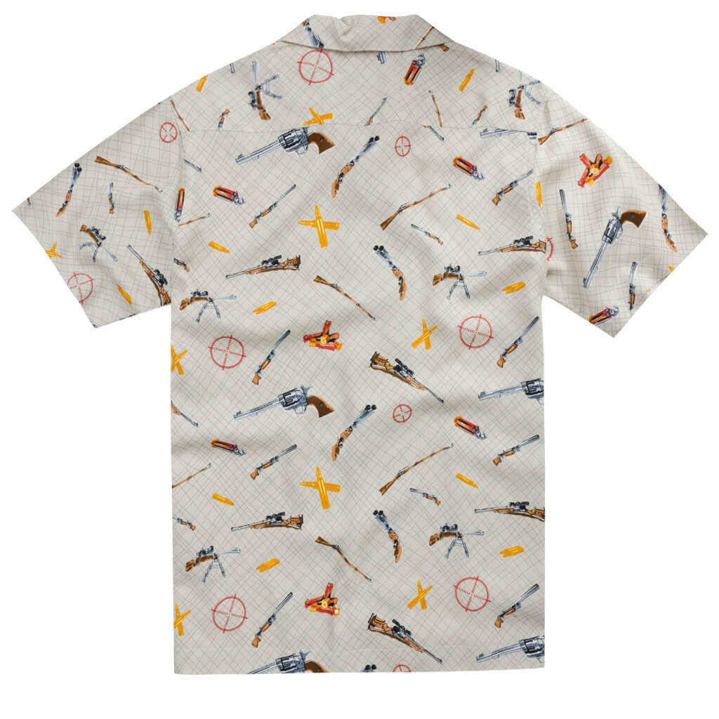 The Sharpshooter Hawaiian Shirt in Light Brown   