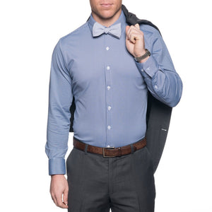 The Spread Collar Gingham Dress Shirt in Beckett Blue   