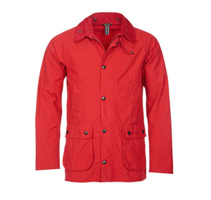 Washed Slim Bedale in Red by Barbour  - 5