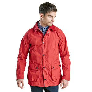 Washed Slim Bedale in Red by Barbour  - 1