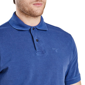 Washed Sports Polo in Navy by Barbour  - 2