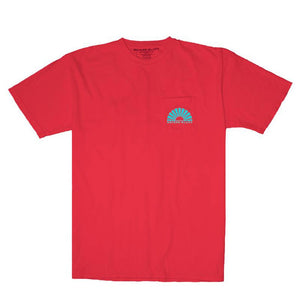 Rayz'd and Confused Simple Pocket Tee in Bright Red by Waters Bluff
