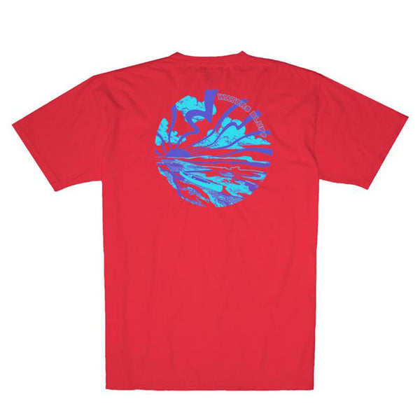 Rayz'd and Confused Simple Pocket Tee in Bright Red by Waters Bluff