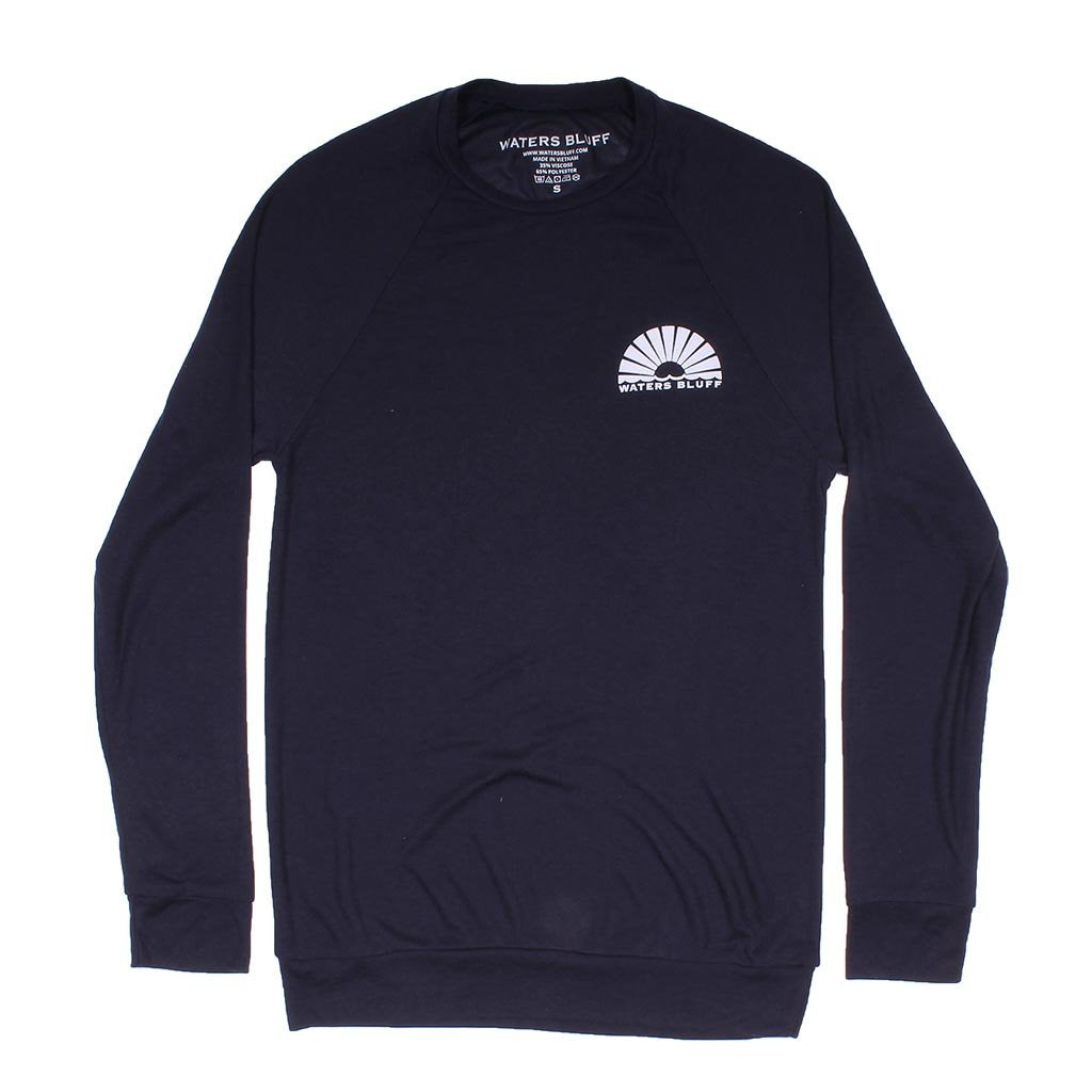 Waters Bluff Hybrid Sweatshirt in Navy