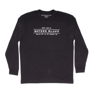 Waters Bluff Coordinates Long Sleeve Tee in Charcoal