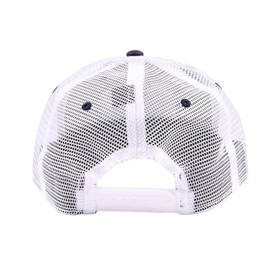 Waters Bluff Midnight Tower Trucker Hat in Navy