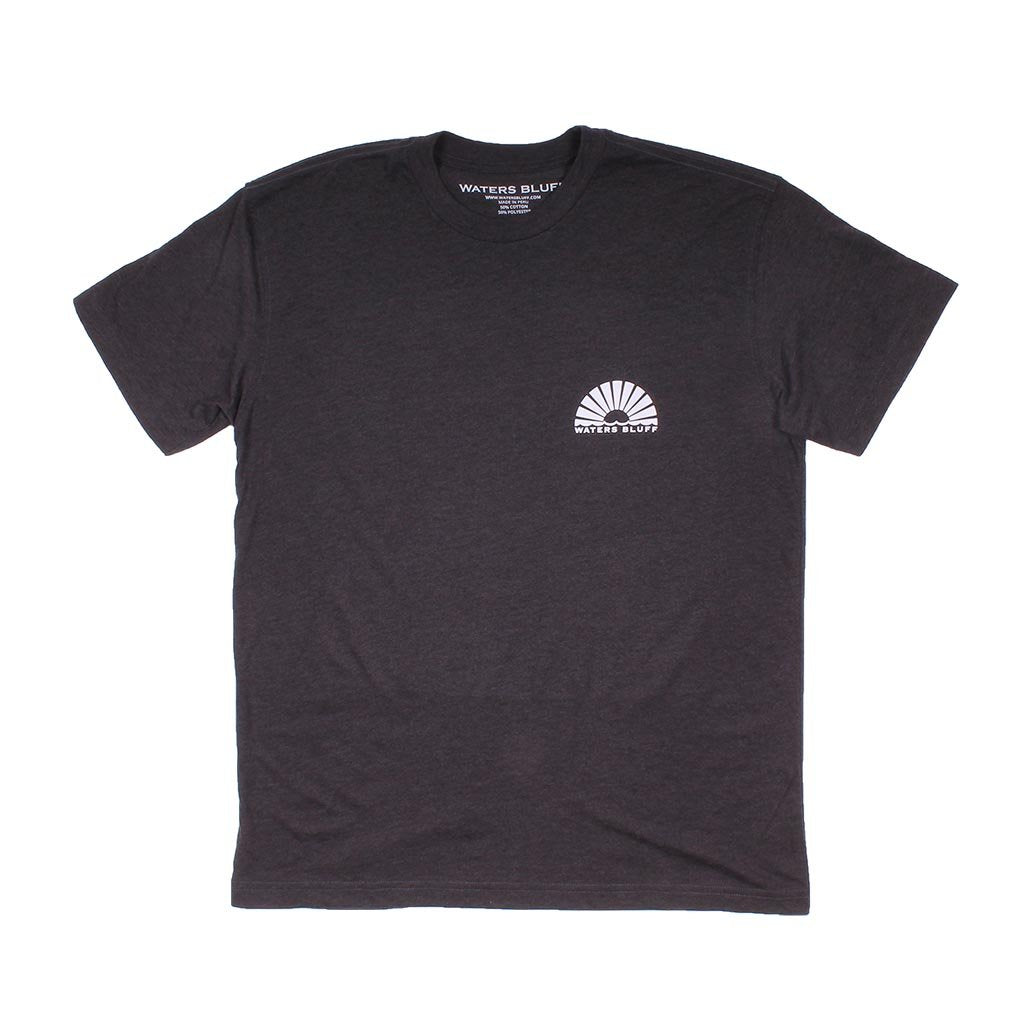Waters Bluff Paddler Tee in Charcoal