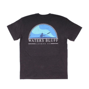 Waters Bluff Paddler Tee in Charcoal