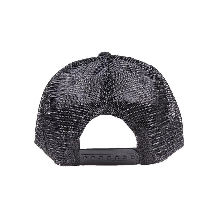 Waters Bluff Wake n Bait Trucker Hat in Black