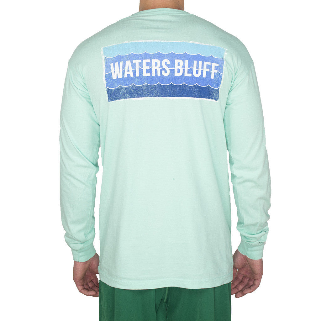 Wave Long Sleeve Tee Shirt in Island Reef   - 1